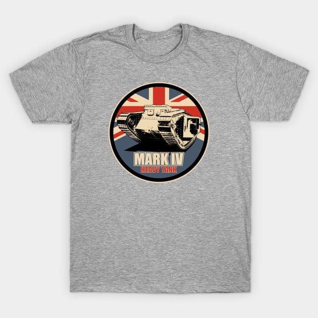 WW1 Mark IV Tank T-Shirt by TCP